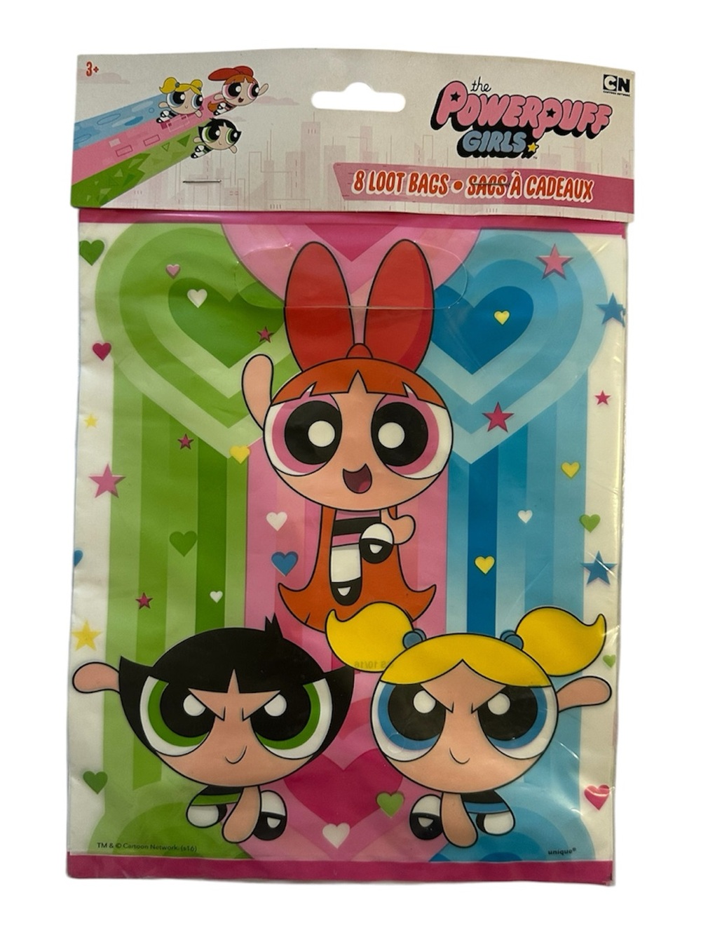 The Powerpuff Girls Party Favors loot bags - 8 Count New Old Stock